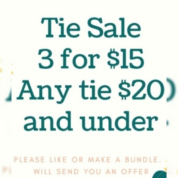 brands Other - 3 Ties for $15 Pick any Ties under $20